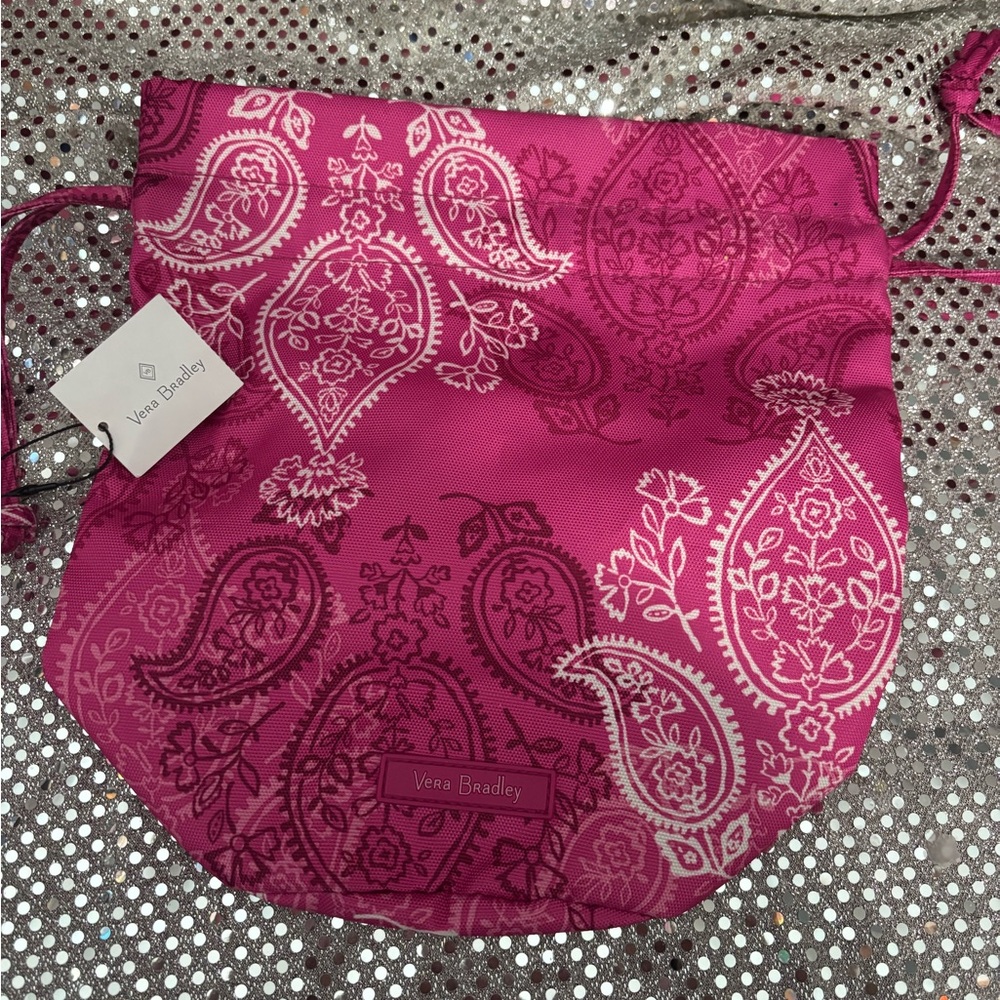 Vera Bradley Pink Drawstring Bag